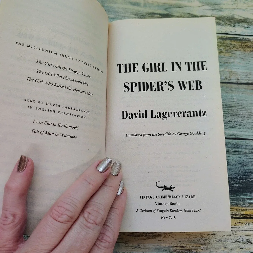 Girl in the Spider's Web Lisbeth Salander Novel by David Lagercrantz PB Thriller